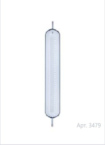 Пипетка газовая градуированная (с двумя оконечниками, 900/2000 мл)